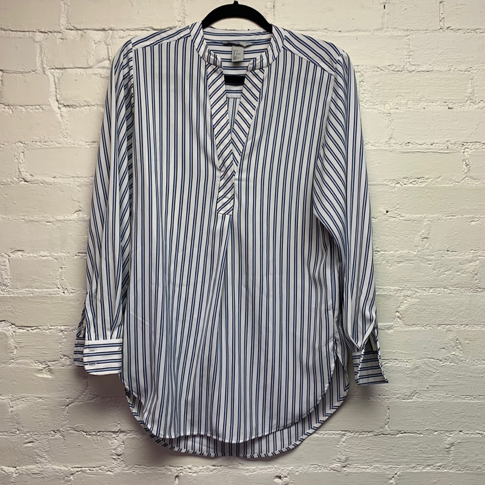 H&M Pinstriped Blouse